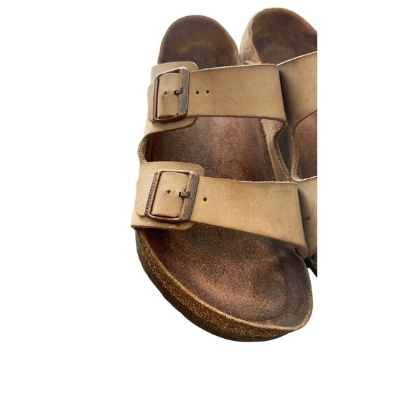 BIRKENSTOCK  Leather Slides Sandals Shoes size 11 - Picture 9 of 15